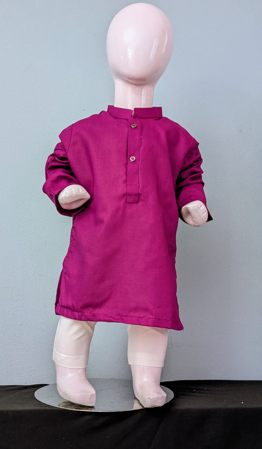 Infant merjanda cotton kurta with white trouser