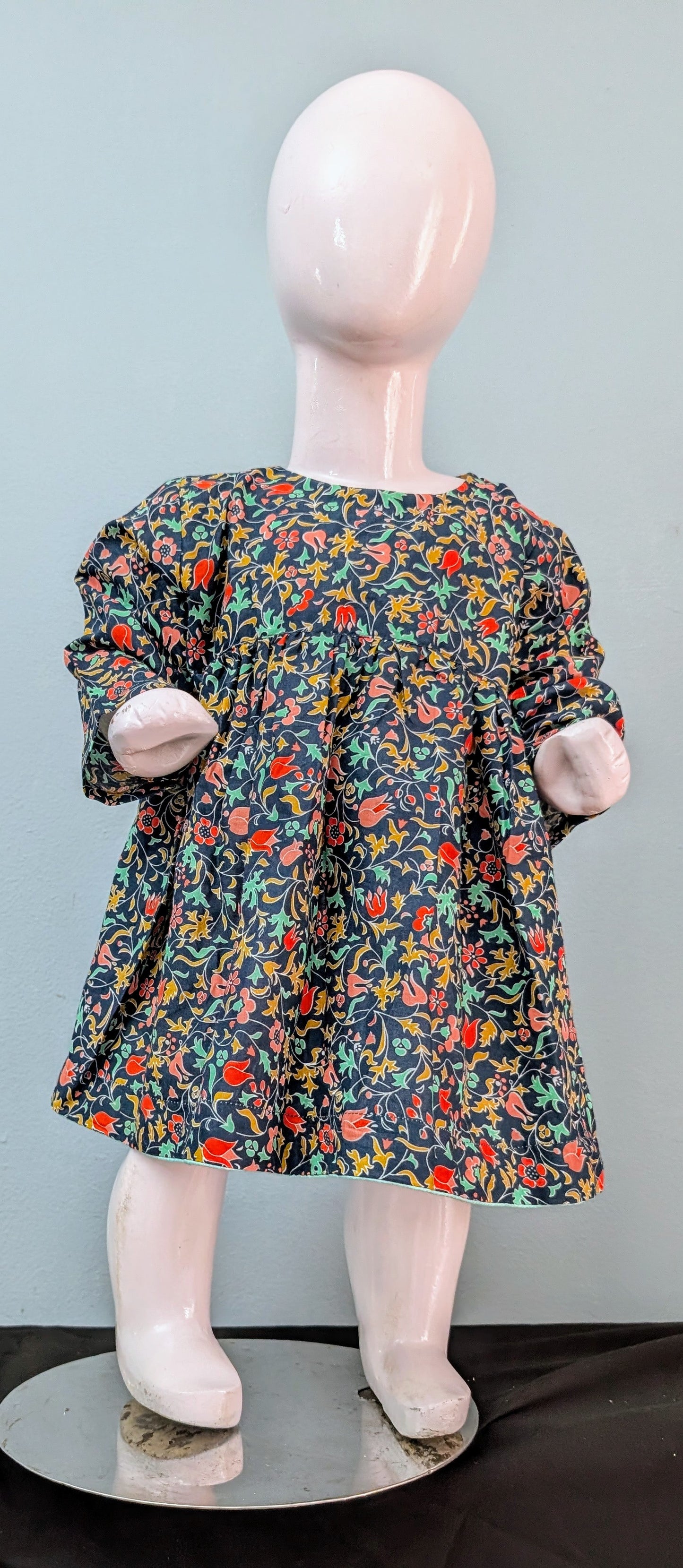 Girls cotton floral frock