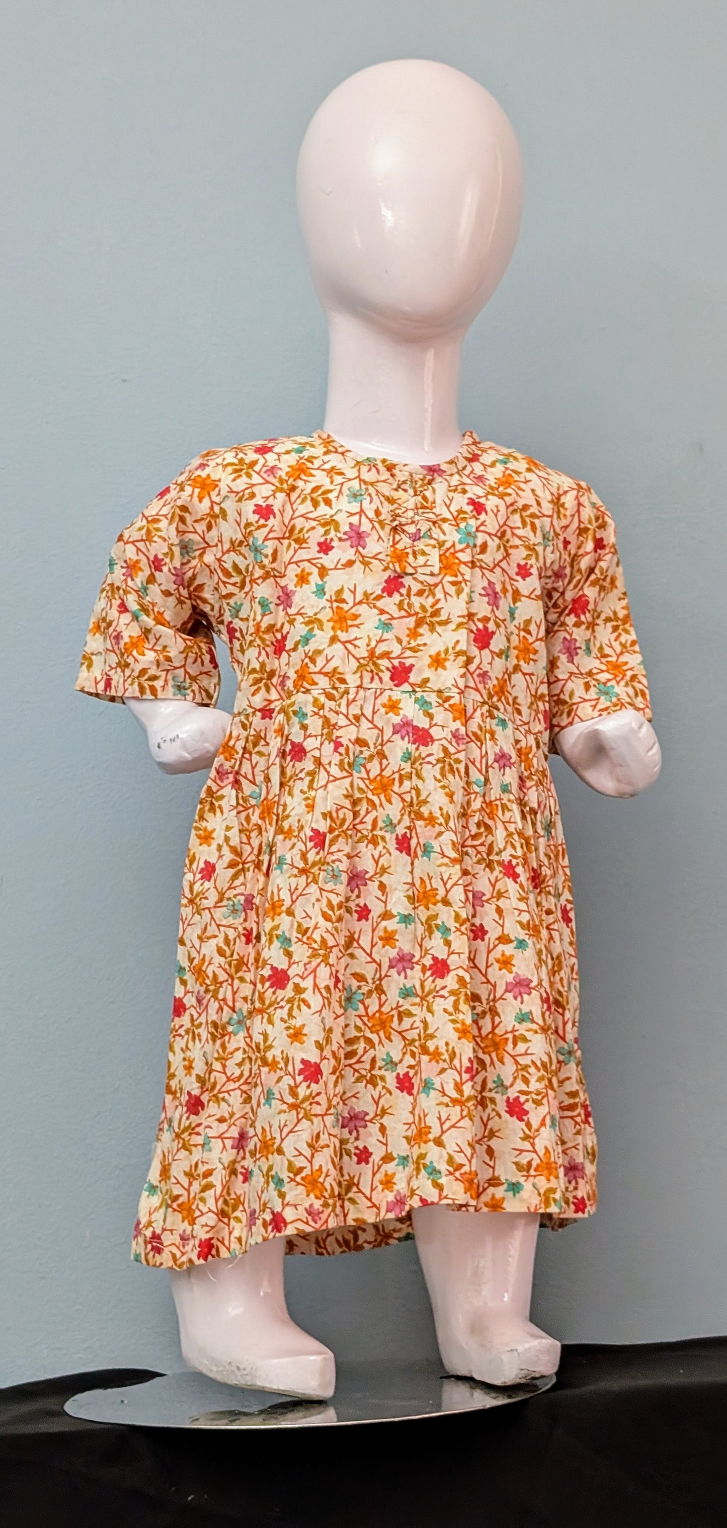 Girls floral summery cotton frock