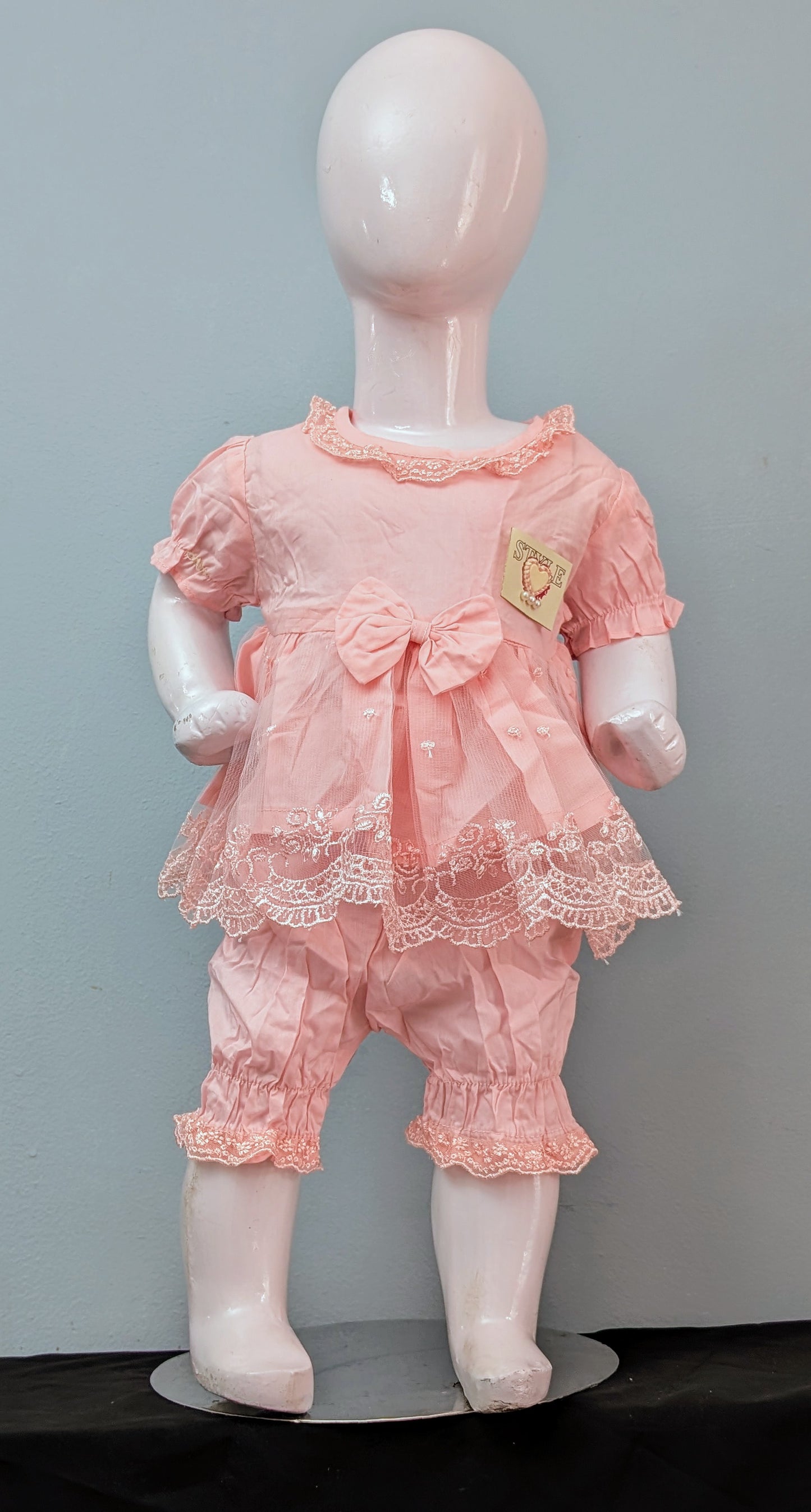 Infant lawn frock with matching trouser