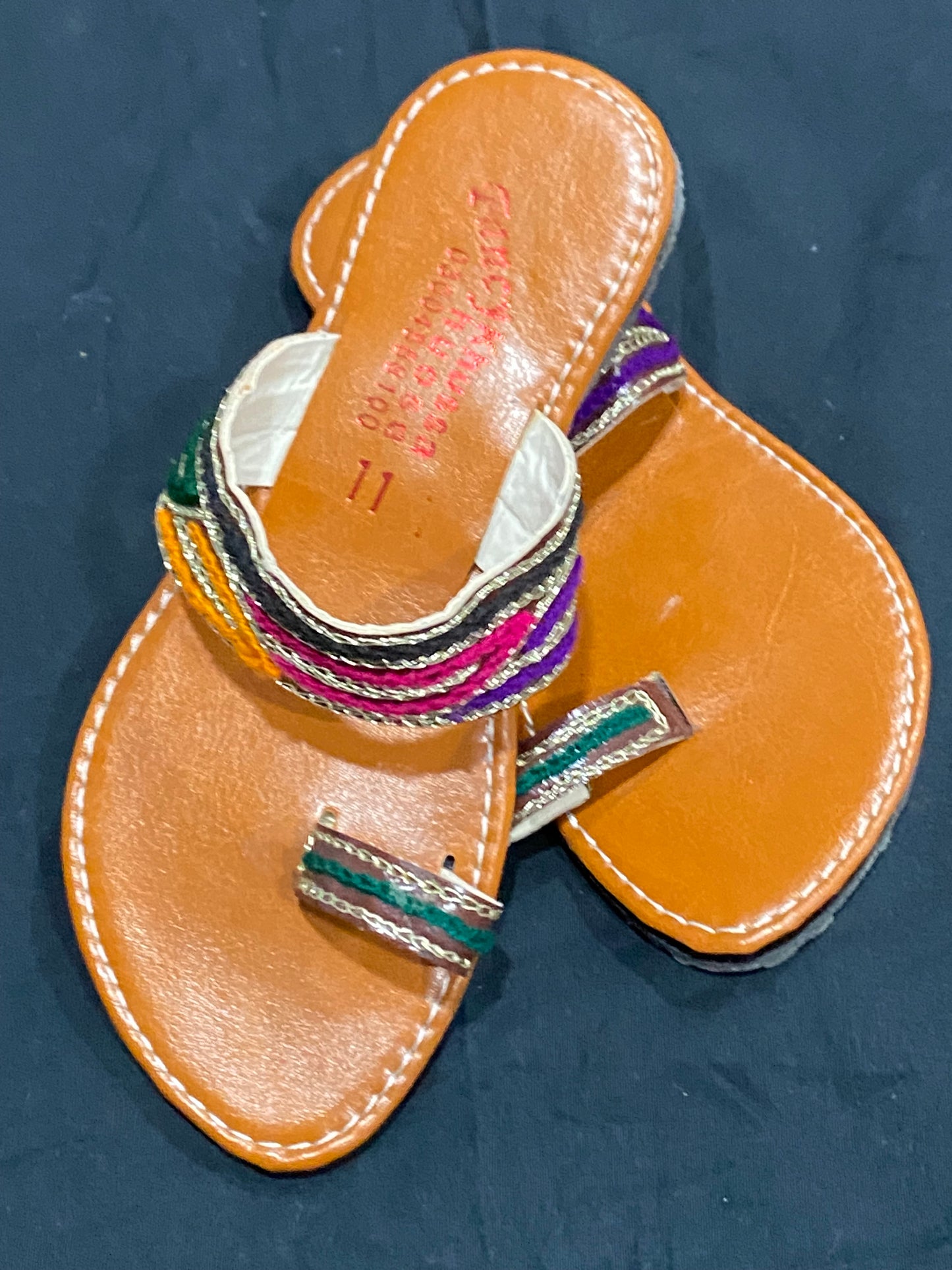 Girls embroidered footwear