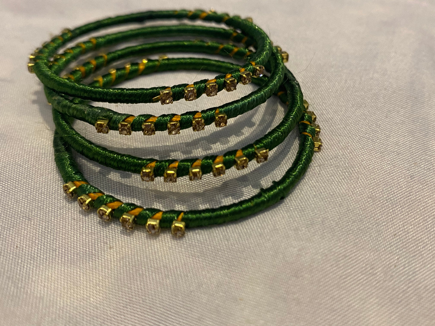 Kids Green handmade  bangles