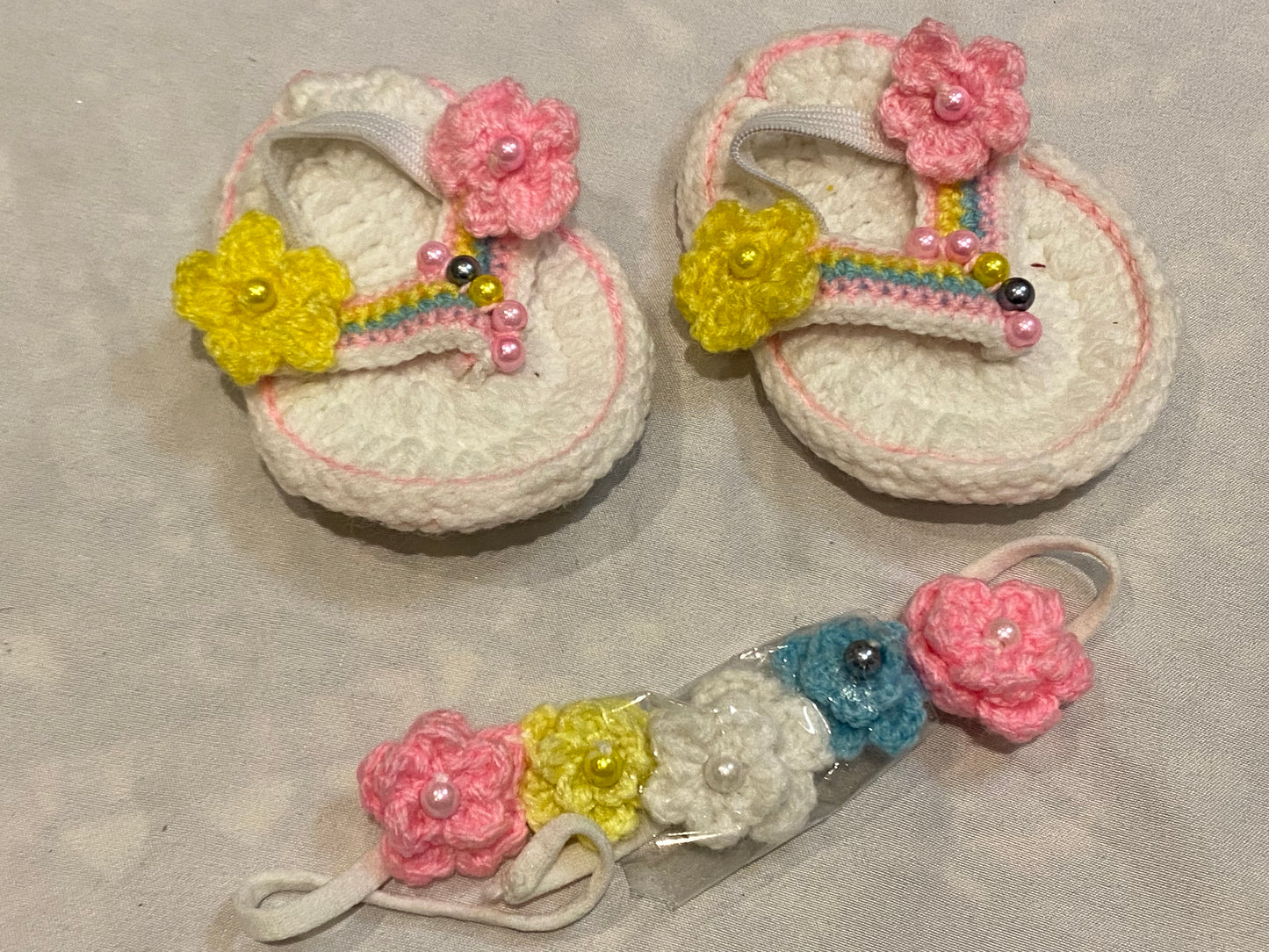 Handmade beautiful footwear for baby girls