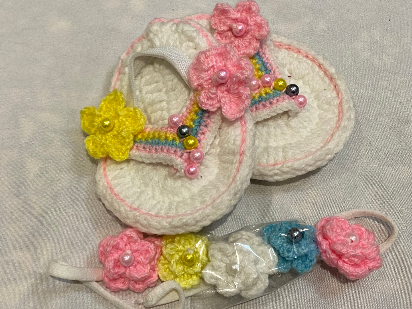 Handmade beautiful footwear for baby girls