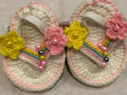 Handmade beautiful footwear for baby girls