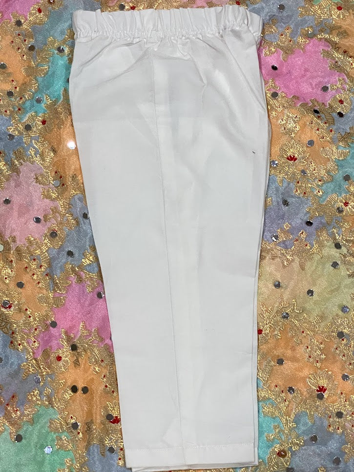 White Cotton Trouser