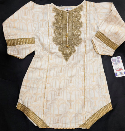 Girls Lawn Self-Patterned Embroidered Fancy Kurti