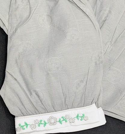 Stylish cotton embroidered frock and pajama sets for baby girls