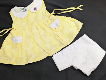 Kids girls cotton frock with pants