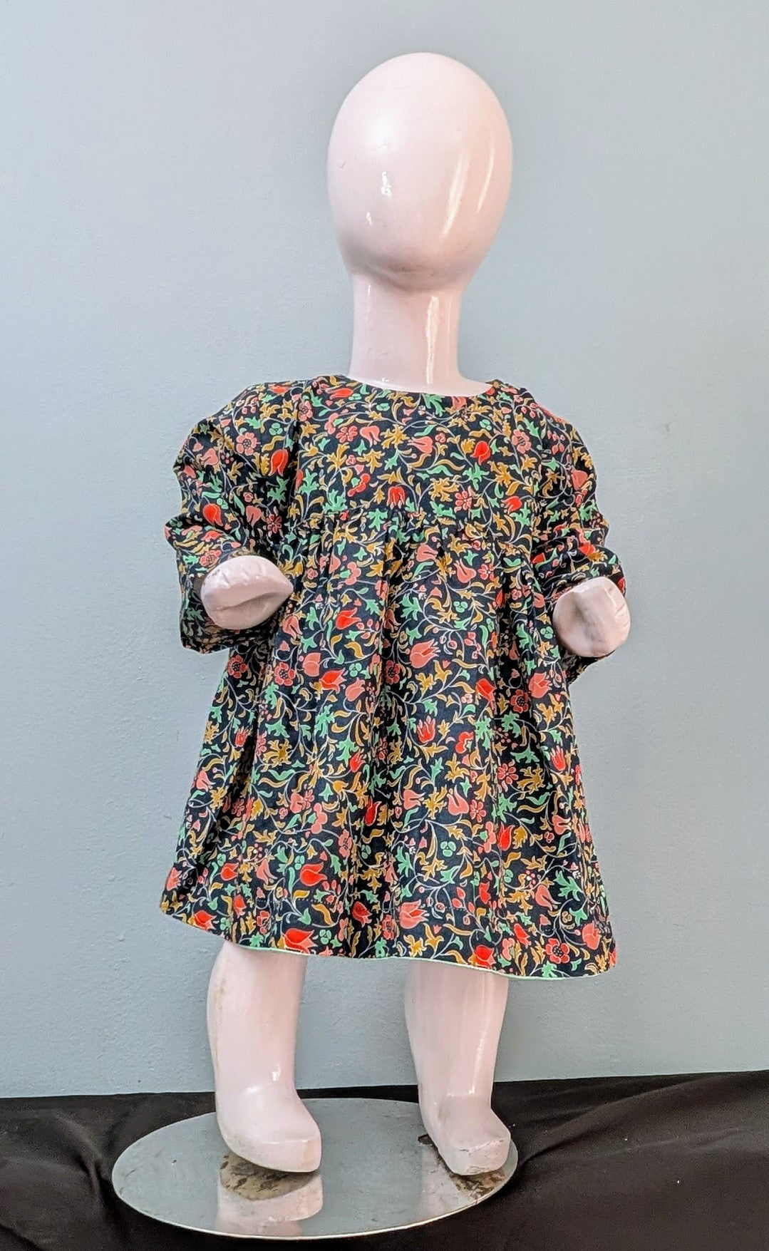 Girls cotton floral frock