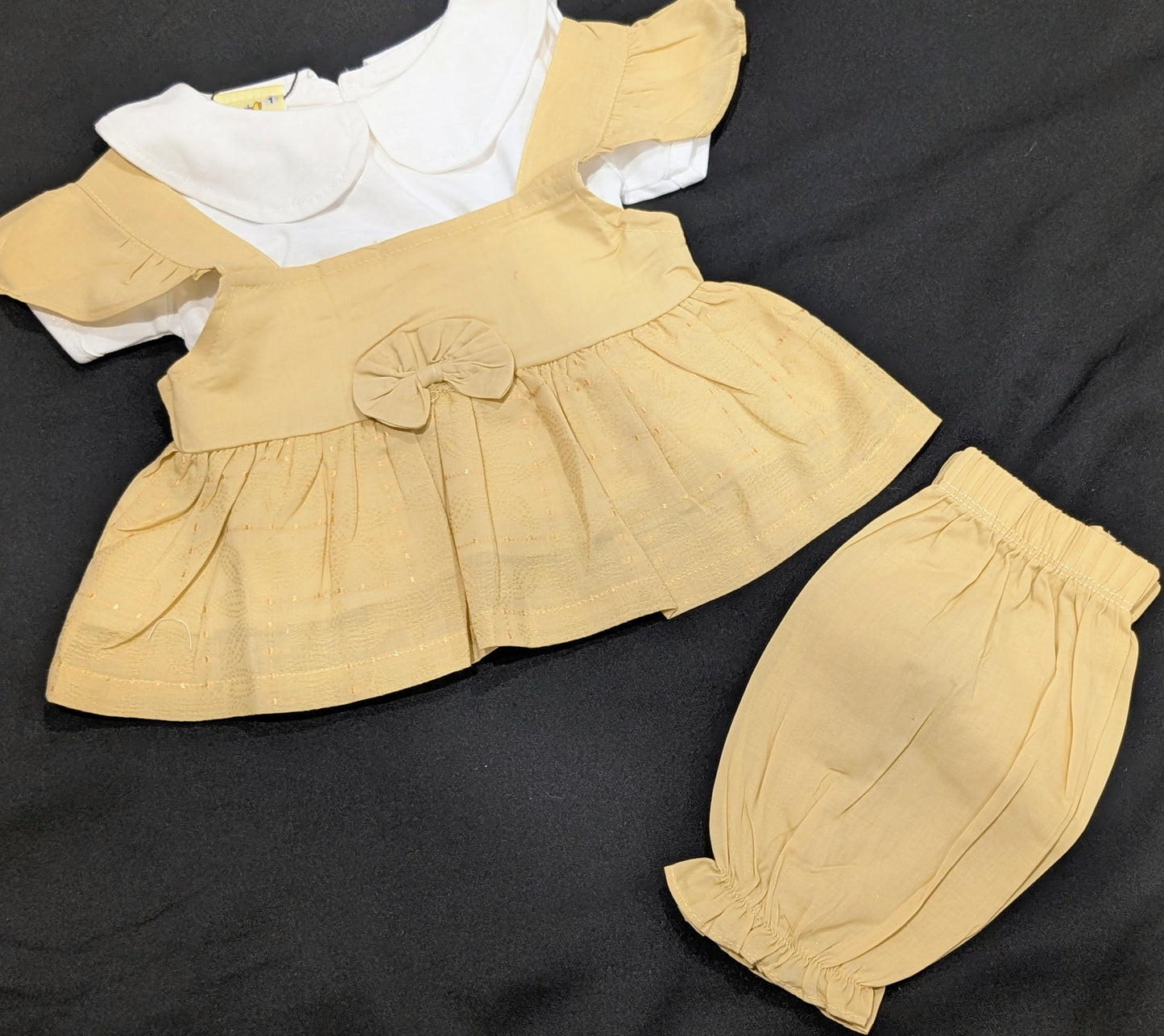 Baby girl cotton frocks and pant sets with inner