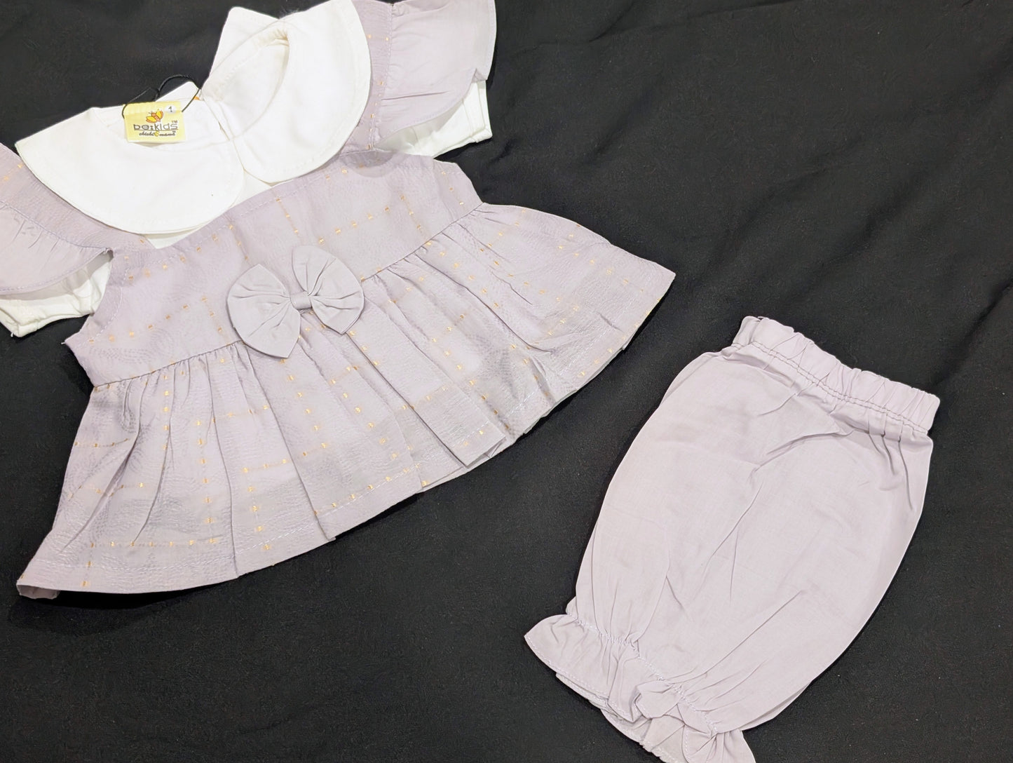 Baby girl cotton frocks and pant sets with inner