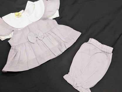 Baby girl cotton frocks and pant sets with inner