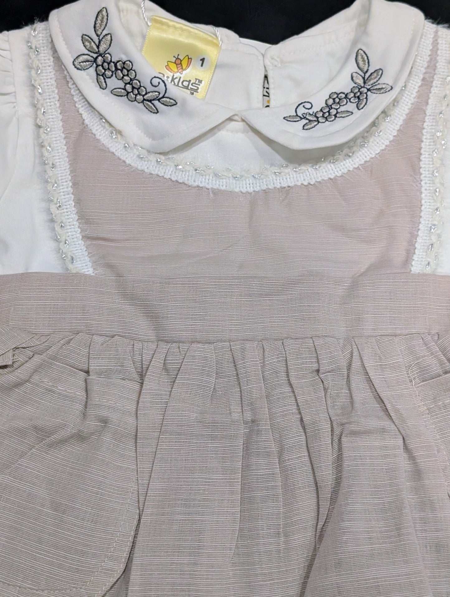 Stylish embroidered frocks for kids, with pants