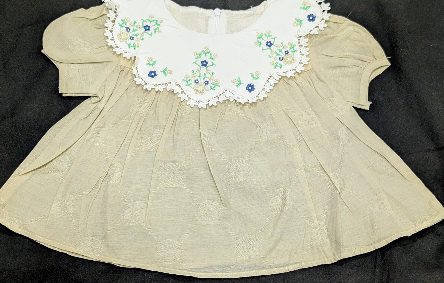 Stylish cotton embroidered frock and pajama sets for baby girls
