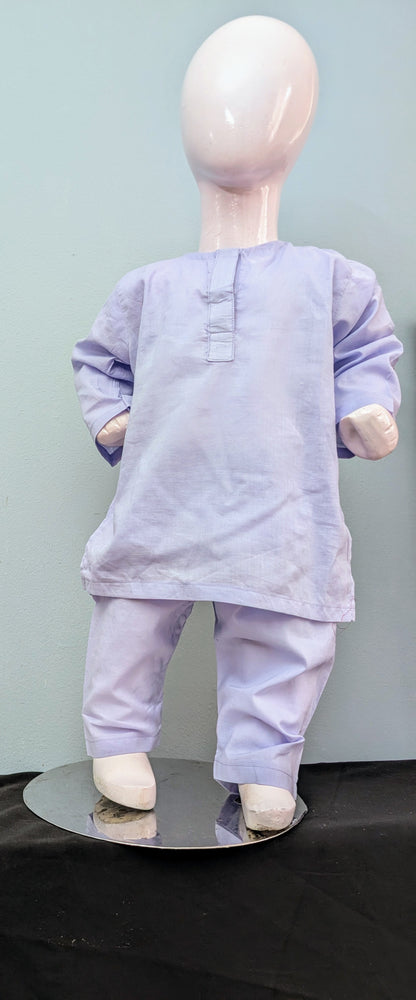 Infant cotton lavender kurta pyajama